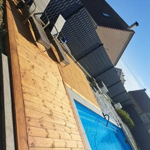 Terrasse en bois sur la commune de herzelle